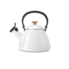 Le Creuset Kone Kettle with Gold Knob 1.6L WhiteWhite image number 1